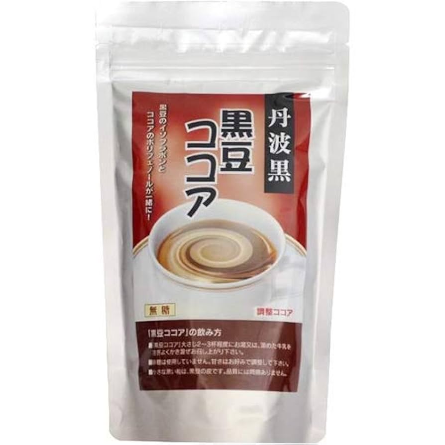Amazon.co.jp: 丹波豆福堂 黒豆ココア 160g×2個 : 食品・飲料・お酒